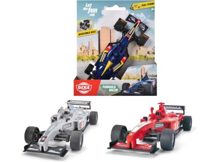 DICKIE Auto formule natahovací na šňůrku 14cm závodnička 3 barvy plast