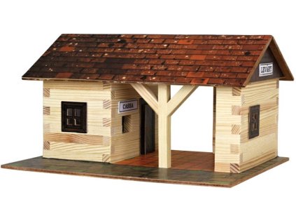 WALACHIA Železniční stanice W11 Hobby Kit DŘEVĚNÁ STAVEBNICE