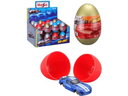 MAISTO Egg autíčko 7cm kovový model ve vajíčku s překvapením různé druhy