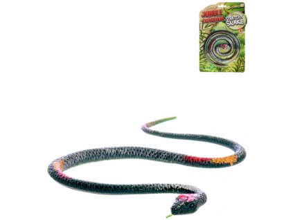 Had dlouhý strečový 300cm Jungle Expedition zvířátko plastové na kartě