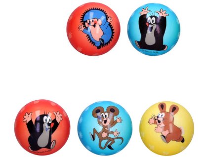 KRTEK (Krteček) Míček 10cm soft balonek pěnový 3 barvy