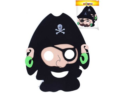 KARNEVAL Maska pirátská set 2 druhy v sáčku KARNEVALOVÝ DOPLNĚK