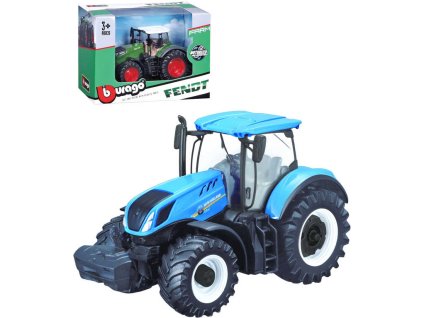 BBURAGO Traktor farmářský 13cm model kovový 2 druhy v krabici