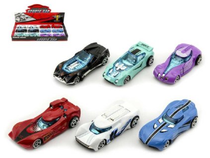 Auto osobní 8cm kovový model volný chod různé druhy