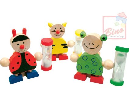 BINO DŘEVO Stojánek na kartáček přesýpací * DŘEVĚNÉ HRAČKY *