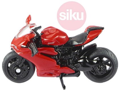 SIKU Motorka červená Ducati Panigale 1299 model kov 1385