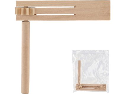 DŘEVO Řehtačka natur přírodní 13cm v sáčku *DŘEVĚNÉ HRAČKY*