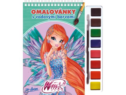 AKIM Omalovánky set s barvami a štětcem WinX Club