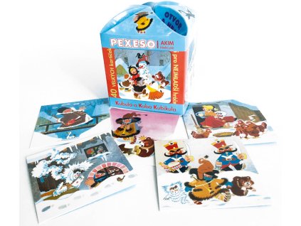 AKIM Hra Pexeso otevři a hraj Kubula a Kuba Kubikula v ozdobné krabičce