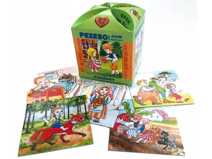 AKIM Hra Pexeso otevři a hraj Pohádky v ozdobné krabičce