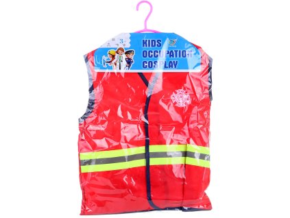 KARNEVAL Šaty hasič s vestou malý požárník *KOSTÝM*