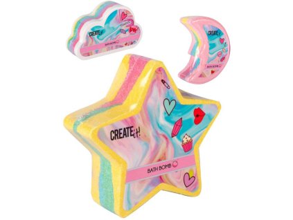 Bomba šumivá do koupele pro děti do vany do vody 3 druhy