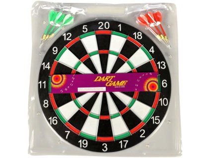 Hra šipky set terč oboustranný 36cm + 6 šipek *SPOLEČENSKÉ HRY*