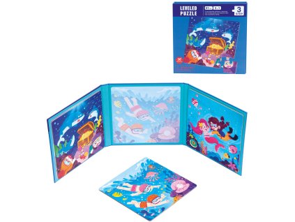 BINO PUZZLE Magnetické 3v1 moře skládačka 61 dílků
