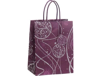 Taška dárková vánoční 18x23cm papírová DeLuxe Eco Friendly