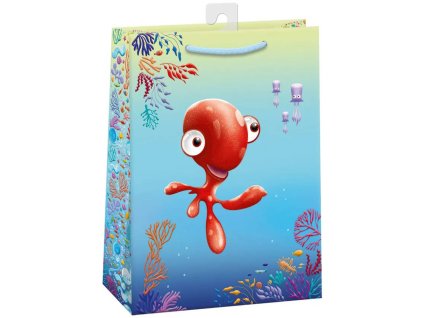 Taška dárková zvířátka moře 34x48cm papírová