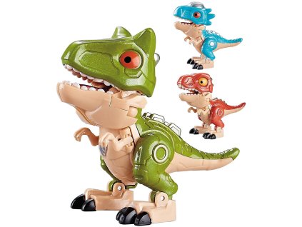 Transrobot kovový dinosaurus / bojový robot se zbraní s přeměnou 2v1 6 druhů