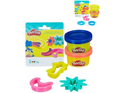 HASBRO PLAY-DOH Modelína set 2 kelímky + 3 vykrajovátka 4 druhy