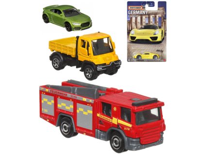 MATTEL MATCHBOX Auto kovové angličák evropská kolekce Germany 6 druhů