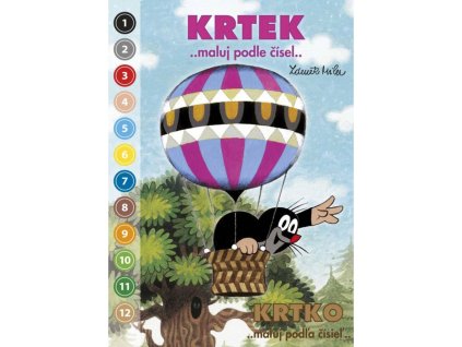 AKIM Maluj podle čísel Krtek (Krteček) 2 omalovánky A5