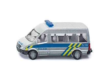 SIKU Auto Policie VAN minibus česká verze CZ model kov 0806