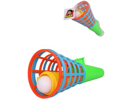 Hra Chyť míček catchball barevný set 2 košíky s míčkem plast
