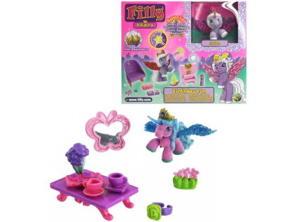 EP Line Filly Stars Glitter hrací set koník s kartou a doplňky v krabici 4 druhy