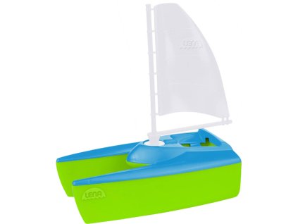 LENA Loď Boaties baby katamarán plachetnice do vody do vany plast 04715