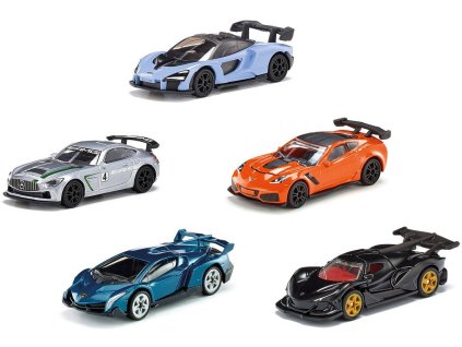 SIKU Velký akční set sportovní auta 5ks model kov 0498