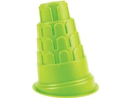 HAPE Bábovka Šikmá věž v Pise zelená baby formička na písek plast