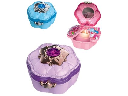 Šperkovnice dětská set s kadeřnickými doplňky na baterie Světlo Zvuk 3 barvy