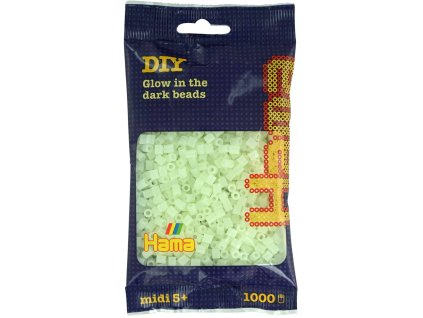HAMA Korálky dětské zažehlovací svítící ve tmě set 1000ks v sáčku midi plast