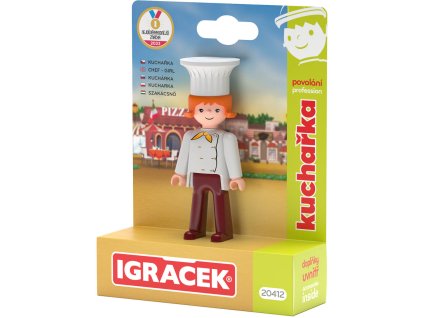 EFKO IGRÁČEK Kuchařka povolání set figurka kloubová s doplňky