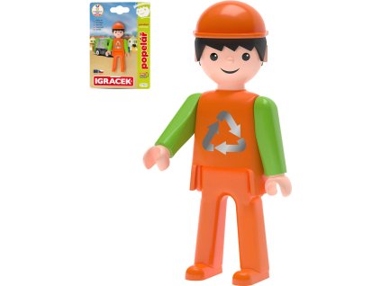 EFKO IGRÁČEK MultiGO Popelář figurka kloubová na kartě