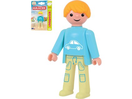 EFKO IGRÁČEK Chlapeček rodina figurka kloubová na kartě