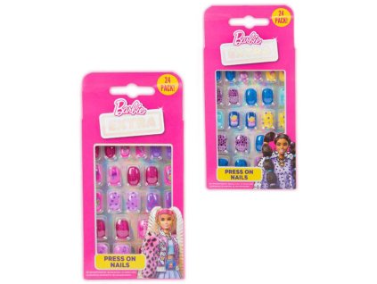 MATTEL BRB Barbie nalepovací nehty dětské set 24ks 2 druhy