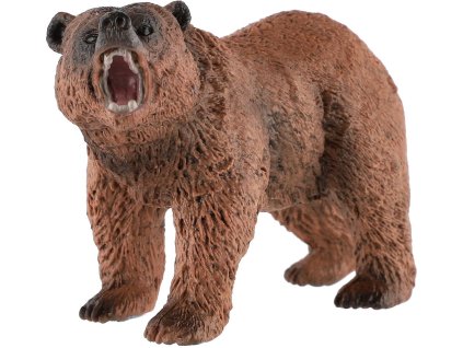 Medvěd hnědý 12cm zvířátko plastová figurka Zooted v sáčku