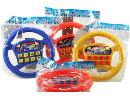 Volant barevný se zvukem 4 barvy 18,5cm plast v sáčku