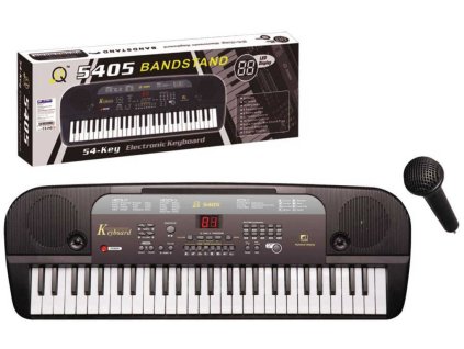 Pianko elektronické 54 kláves keyboard dětský set s mikrofonem na baterie
