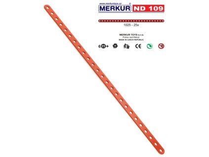 MERKUR ND109 Pásky 25 dírek set 25ks náhradní díl *KOVOVÁ STAVEBNICE*