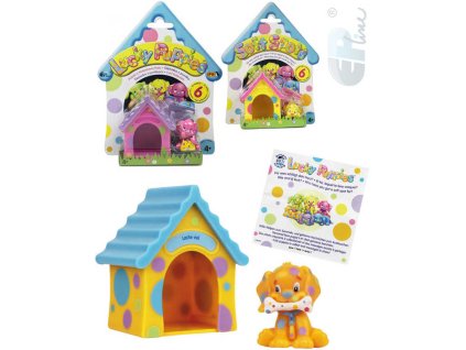 EP line Štěňátko Lucky Puppies set s boudičkou a letáčkem 6 druhů v sáčku plast