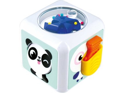 Baby kostka senzomotorická s aktivitami pro nejmenší plast
