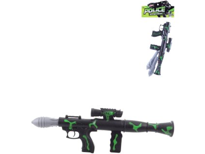 Raketomet dětská zbraň se zaměřovačem set se 3 raketami v sáčku