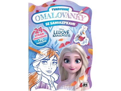 JIRI MODELS Omalovánky tvarované + samolepky Frozen (Ledové Království)
