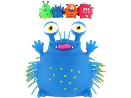 Míček příšerka antistresová mačkací Antistresák na baterie Světlo 4 druhy