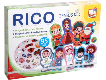 BINO Magnetické puzzle skládačka postavičky 95 dílků *DŘEVĚNÉ HRAČKY*