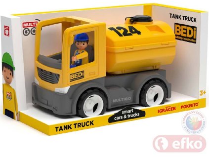 EFKO IGRÁČEK MultiGO BUILD auto cisterna žlutá s řidičem