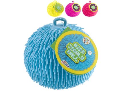 GRAFIX Ježura míček velký strečový s třásněmi balonek střapatý 4 barvy