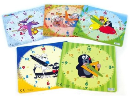 AKIM Hodiny papírové výukové 21 x 21 cm