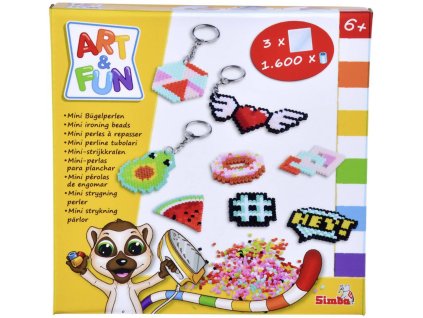 SIMBA Výroba klíčenky kreativní set mini zažehlovací korálky přívěsek na klíče
